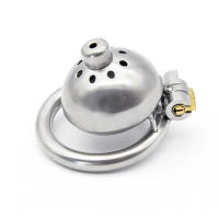 Jaula de castidad masculina con dispositivo de bloqueo oculto, anillos de acero 304, dilatador uretral de ojo de caballo, catéter de uretra - details 5