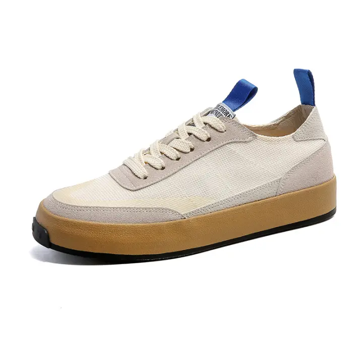 Zapatos casuales de moda 2025, zapatos bajos transpirables de suela blanda, zapatillas cómodas para hombres, zapatos individuales de nicho para hombres, zapatos de lona para hombres. - 1