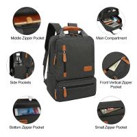 Conjunto de mochila de 3 piezas para hombre y mujer, bolso de hombro para ordenador portátil, bolsillo pequeño para viaje, escuela - details 4