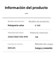 Afeitadora eléctrica recíproca Cuerpo de metal para hombres Pantalla digital inteligente LED Maquinilla de afeitar recargable portátil - details 0