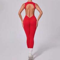 Conjunto de gimnasio de una pieza, ropa de yoga, traje deportivo, pellets Fiess, trajes de entrenamiento elásticos para mujer - details 10