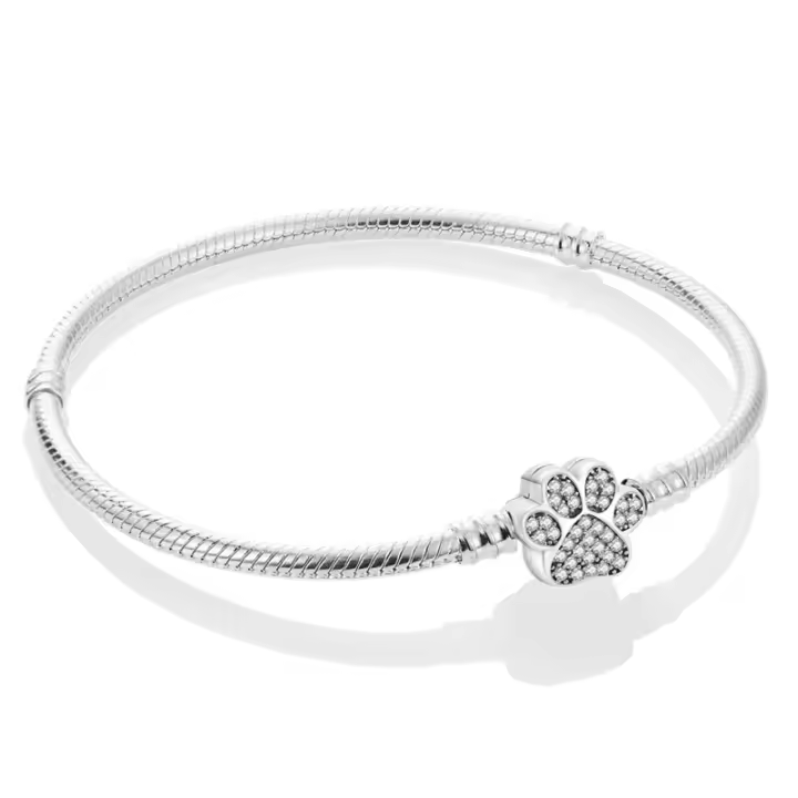 Pulsera de plata de ley 925 con forma de corazón y mariposa para mujer, brazalete de cadena de seguridad, compatible con abalorios originales, joyería - 1