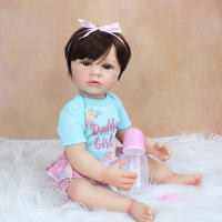BZDOLL-Muñeca realista de cuerpo completo de silicona para niña, juguete de muñeca Reborn, vestido clásico, regalo de cumpleaños, 55 CM, 22 pulgadas - details 3