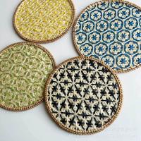 Posavasos de Ratán para Otoño Estera de Bambú para Plato, Tetera, Pared Decorativa - details 3