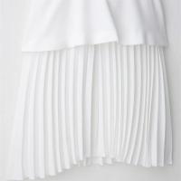 Vestido Plisado con Cuello en V y Botones Cosidos, Casual, Diario, Sin Mangas, Falda Corta, Verano, Ropa Nueva para Mujer 2025V - details 6