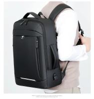 Mochila para ordenador portátil expandible para hombre, bolsa impermeable negra para Notebook, 16 pulgadas, 17 pulgadas, mochila de trabajo multifunción para negocios - details 26