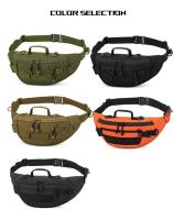 Riñonera táctica pequeña para hombre y mujer, bolsa de cintura para correr, viajar, senderismo, acampar, mochila de pecho - details 1