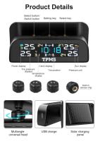 Sensor solar TPMS Sistema de monitoreo de neumáticos de coche Sensores externos de presión de neumáticos para TMPS de 4 ruedas - details 7