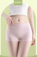 Bragas cortas de seda para mujer sin costuras Pantalones de nylon para niñas y niños Ropa interior femenina de verano Boxers transpirables - details 3
