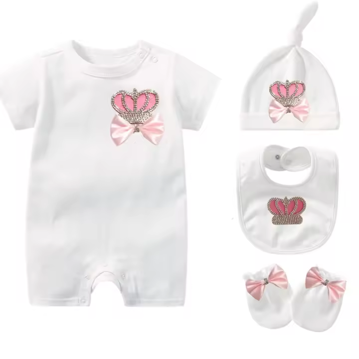 MIYOCAR-Conjunto de ropa de verano con diamantes de imitación, conjunto de una pieza, regalo para baby shower, SS6-C - 1