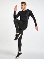 Quick-Drying Compression Sport Pants For Men - Sweat-Wicking And Breathable Leggings For Basketball, Running, And Cycling - details 4