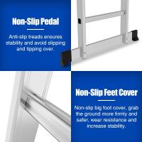 Escalera Telescópica de Aluminio Extensible, Antideslizante, Multiusos Carga de 150kg - details 57