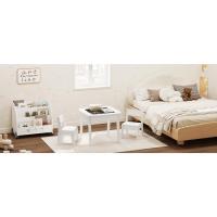 4 Ruedas y 3 Estantes Pequeños Librero Infantil para Habitación Organizador Multiusos Estante Mini Libreria Gris Maram - details 8