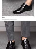 Exquisita artesanía, nuevo estilo asequible de zapatos de pantorrilla para uso formal de negocios para hombres y diseño de cuero grande. - details 7