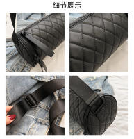 Bolso pequeño para mujer, nuevo cilindro acolchado, hombro Simple, personalidad, correa ancha, bolso tipo cubo - details 2