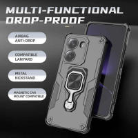 Funda Antigolpes para Teléfono con Anillo Magnético para Xiaomi Poco X7, X7 Pro, C75 - details 0