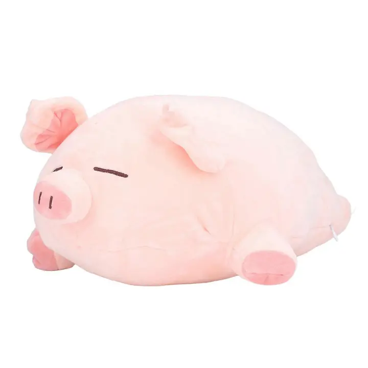 Almohada de felpa de Animal de cerdo, simulación de tacto cómodo, cojín abrazado de felpa de cerdo de gran tamaño - 1