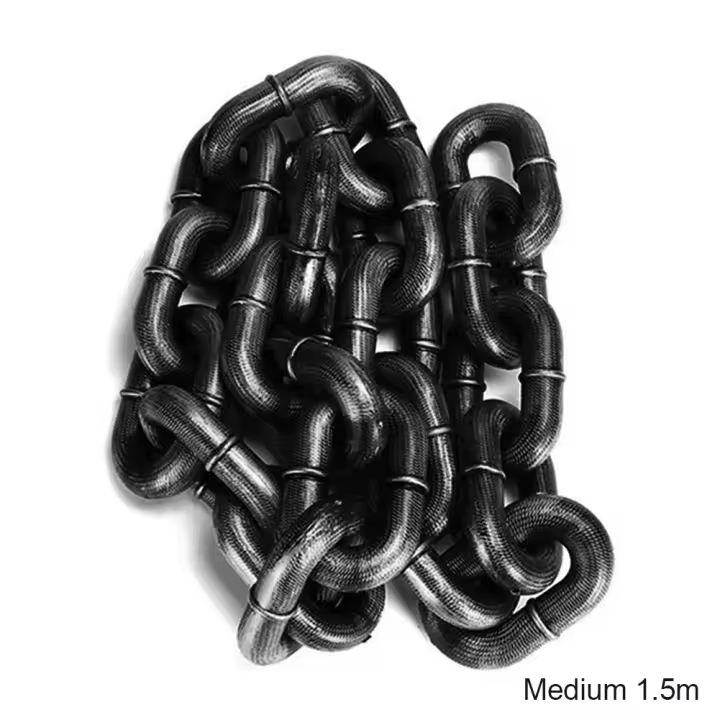 Cadena de simulación de plástico para perros y mascotas, cuerda de rastreo de mascotas, accesorios de Halloween, ligera, 1,5/3m - 1
