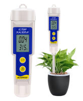 2 IN 1 Soil Meter Soil EC and Temperature Tester EC-315  Waterproof 0~4.00mS/cm Multipurpose Conductivity Tester with ATC - details 0