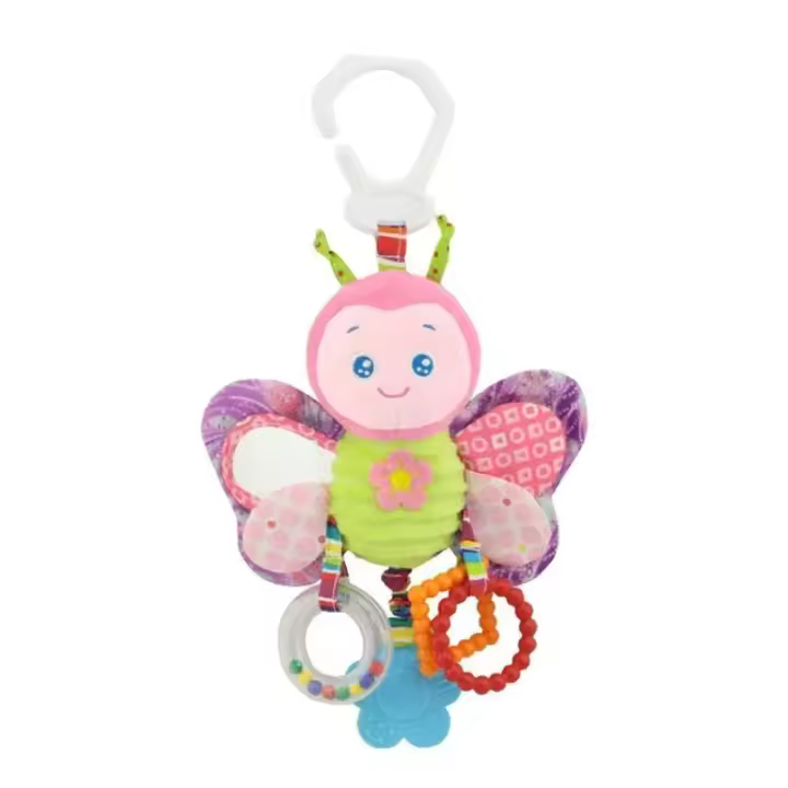 Sonajeros de animales para bebés, juguetes con cascabel para coches de bebés, peluches para niños de 0 a 12 meses - 1