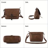Bolso de mujer estilo vaquero occidental, bolso cruzado vintage de moda europea y americana, bolso de hombro informal de moda para ir al trabajo. - details 5