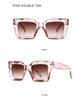 Toyear-gafas de sol cuadradas Vintage para hombre y mujer, lentes de sol de diseñador de marca de lujo, gafas de gran tamaño, UV400 - details 15