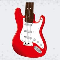 Guitarra eléctrica de 17 pulgadas para niños, instrumento Musical de 4 cuerdas, portátil, B - details 5