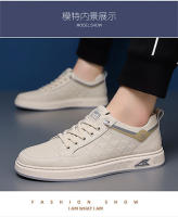 Primavera nuevos zapatos casuales de moda para hombres con suela versátil blanca, zapatos de tabla suave transpirables y cómodos - details 14