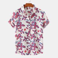 Camisa vaquera hawaiana para hombre, top de manga corta de secado rápido, ropa de vacaciones, entretenimiento en la playa, verano - details 7