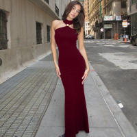 Elegante Vestido de Verano 2025 Cuello Alto sin Mangas con Ranura Lateral - details 10