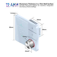 Termostato de aire acondicionado inteligente con WIFI, controlador de temperatura para refrigeración, calefacción, válvula termostática Programable, Google Home, Alex - details 3