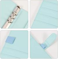 Carpeta de Anillos de Cuero PU A5 con Cubierta Refillable Ideal para Uso al Aire Libre y en Interiores Carpeta de Notas de Negocios y de Reuniones - details 3