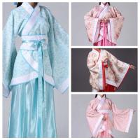 Vestido de Cosplay de rendimiento, falda China Hanfu, Dinastía Han Tang, bordado de flores, vestido chino antiguo, disfraces de escenario - details 7