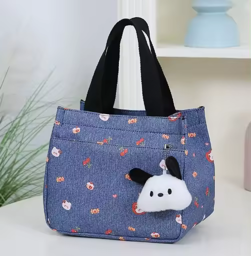 Bolso impreso de oso impermeable bolso de lona de gran capacidad bolso de recuperación bolsa de trabajo bolsa de almuerzo - 1