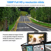 Grabadora de conducción Full HD, dispositivo con lente infrarroja, 1080P, 3 cámaras - details 1