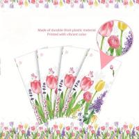 1 Uds. Mantel impermeable de PE desechable para fiesta de primavera, cumpleaños, Día de la madre, celebración navideña de tulipán - details 4