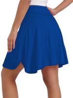 Pantalones cortos de yoga rojos de cintura alta para mujeres con bolsillos - Diseño elegante de dos tonos para deportes y actividades al aire libre, material rápido y transpirable, perfecto para correr, bailar, tenis, bádminton, golf, pantalones cortos - details 18