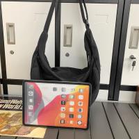Bolso Bandolera De Lona Sólida Para Mujer Gran Capacidad Bolso De Compras Y Estudiante Bolso De Hombro Unisex Para Escuela - details 27