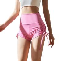 Pantalones cortos informales de Yoga con bolsillo para mujer, trajes elásticos, pantalones cortos deportivos ajustados con cordón, cintura alta, para verano, 2025 - details 0