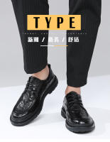La primera capa de piel de oveja de alta gama, ropa formal transpirable y versátil con cordones, zapatos de hombre a la moda. - details 1