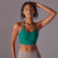 Top de mujer, cuello de chaleco Hai Yuga, decoración triul, deportes con espalda bonita, Top corto a prueba de golpes para - details 39