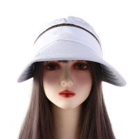 Sombrero con visera plegable de Color sólido con lazo, tapa vacía para mujer, gorra de ciclismo para mujer, sombrero de pescador, sombrero para el sol extraíble, sombrero de cubo - details 11