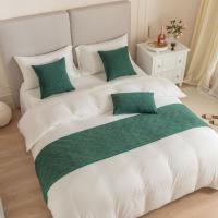 Carrileras Decorativas Para Cama con Patrón de Concha en Terciopelo Nuevo Diseño en Color Gris Rosa Amarillo Azul Verde Material Poliéster Hecho en China - details 2