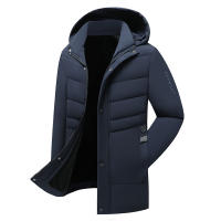 Abrigo de lana para hombre, parka sencilla a prueba de viento, sólida, gruesa, extraíble, a la moda, mantiene el calor, novedad de invierno - details 5