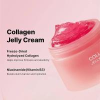 Crema de gelatina de colágeno, niacinamida y colágeno hidrolizado, fortalece la barrera de la piel, hidratación duradera, cuidado facial - details 9