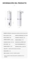 Dispensador automático de jabón para baño, desinfectante de manos inteligente con carga USB, material ABS blanco de alta calidad - details 7