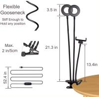 Anillo de luz Led para selfies con soporte para teléfono para uso doméstico - details 0