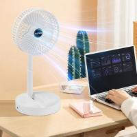 Ventilador plegable telescópico, mini ventilador de mesa recargable y flexible con 3 niveles de viento, 5W, Don Feliz - details 2