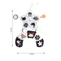 Almohada de juguete para el tiempo de la barriga del bebé, almohada tumbada para bebés, almohadas de apoyo para la cabeza para recién nacidos de alto contraste, tren para gatear para bebés - details 9