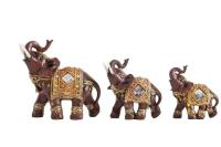 Escultura de estatua de Animal, Feng Shui de la suerte, accesorios de decoración del hogar, adornos de elefante de resina para oficina - details 11